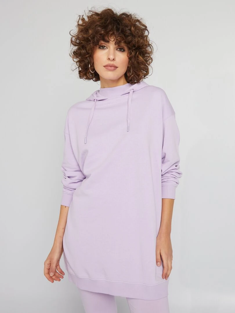Sweat léger à capuche   Violet