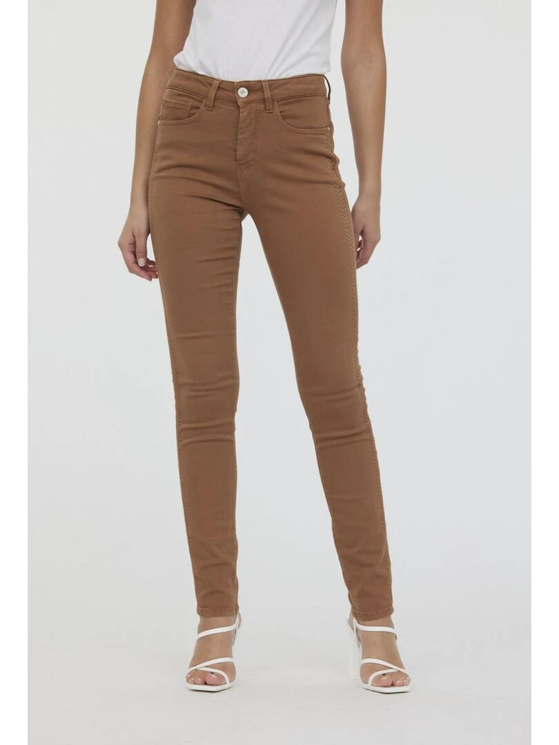 Lee Cooper   Pantalon coton slim LC135   Blanc