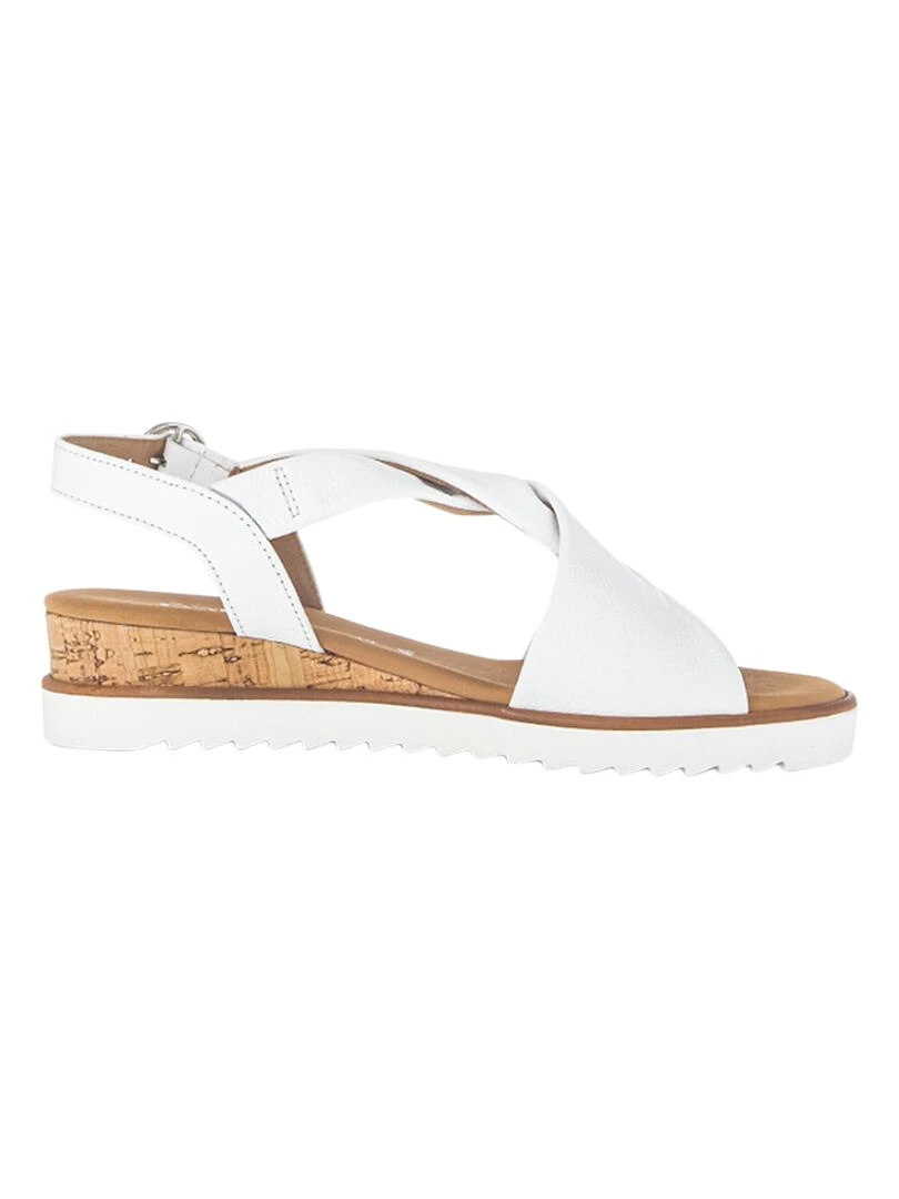Sandale Cuir Gabor Lammnappa Blanc