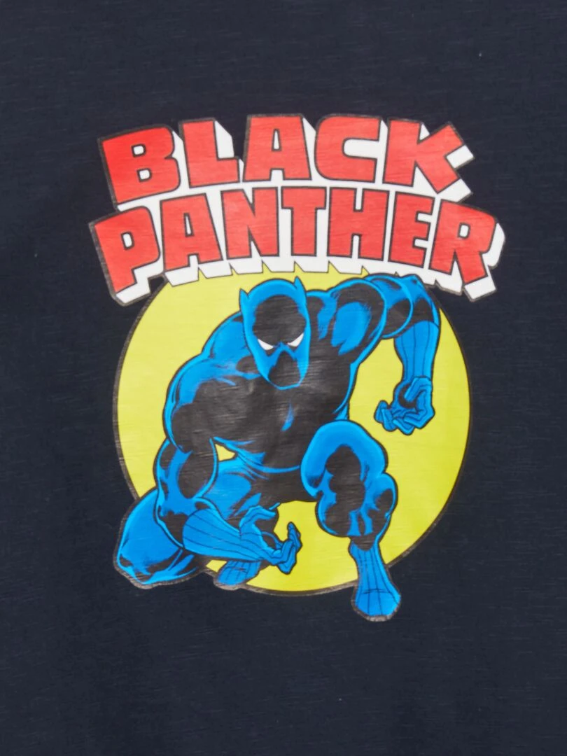 T shirt imprimé 'Black Panther' Bleu