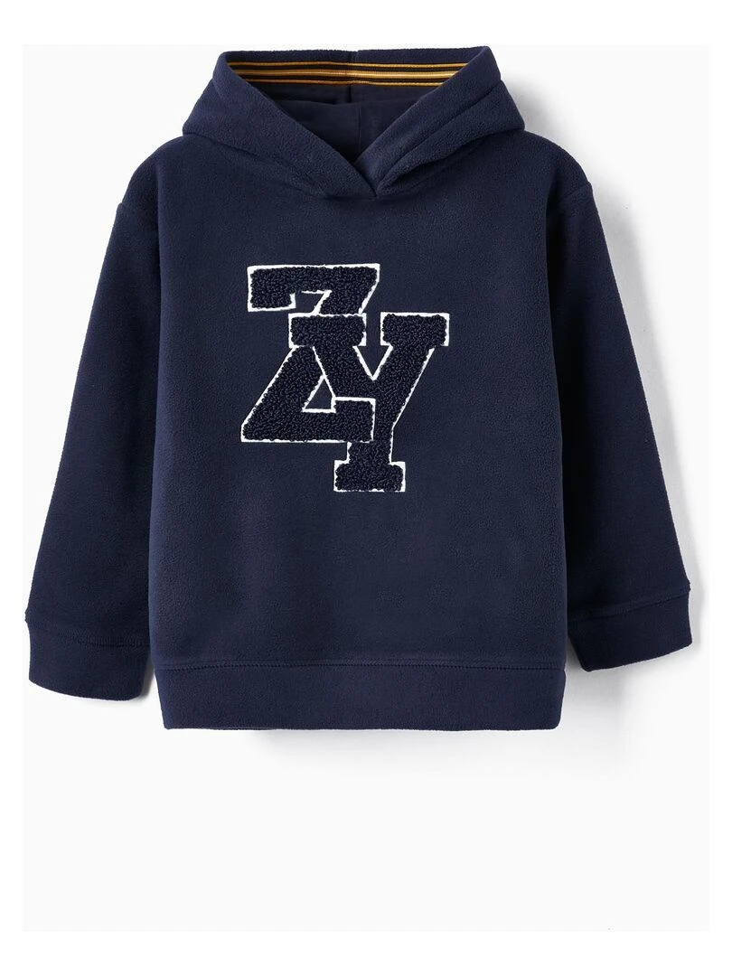 Sweat à capuche en polaire pour garçon 'ZY' ROYALS OFF DUTY Bleu foncé