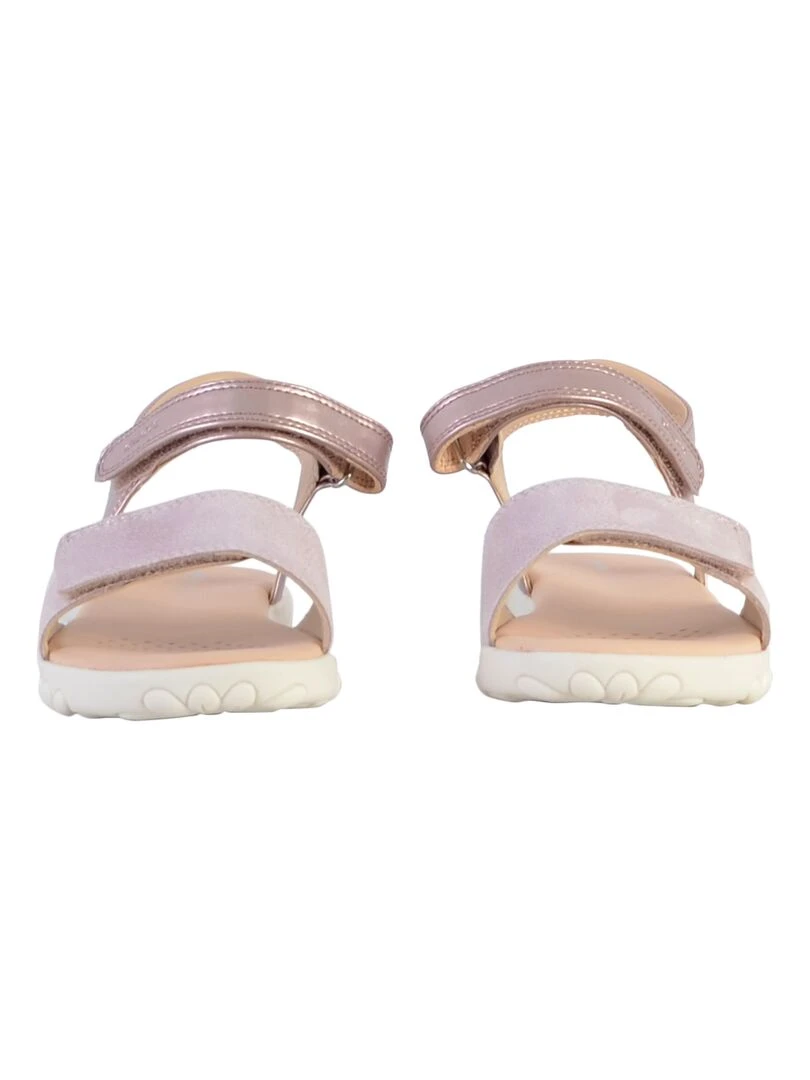 Sandale Cuir Enfant Geox Haiti   Rose clair