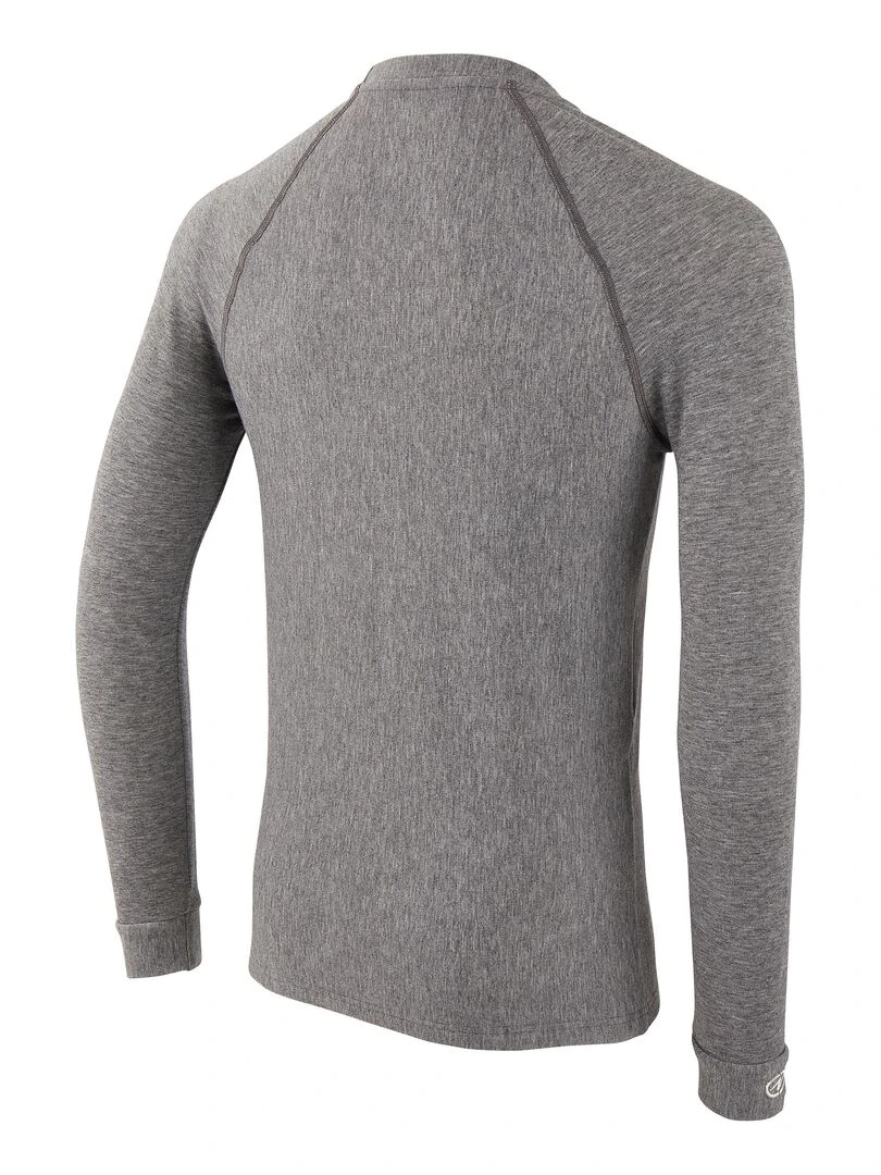 T shirt col rond Comfort Thermolactyl 3 homme DamartSport Gris chiné
