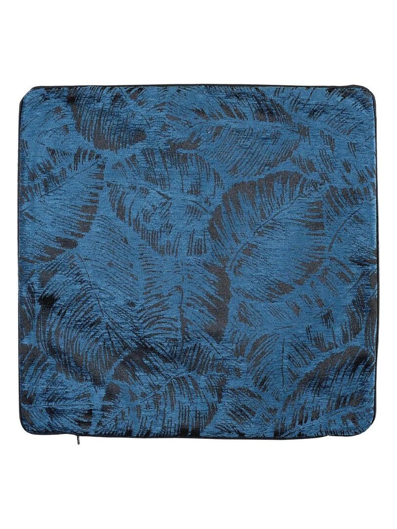 Housse de coussin esprit jungle tropicale Bleu