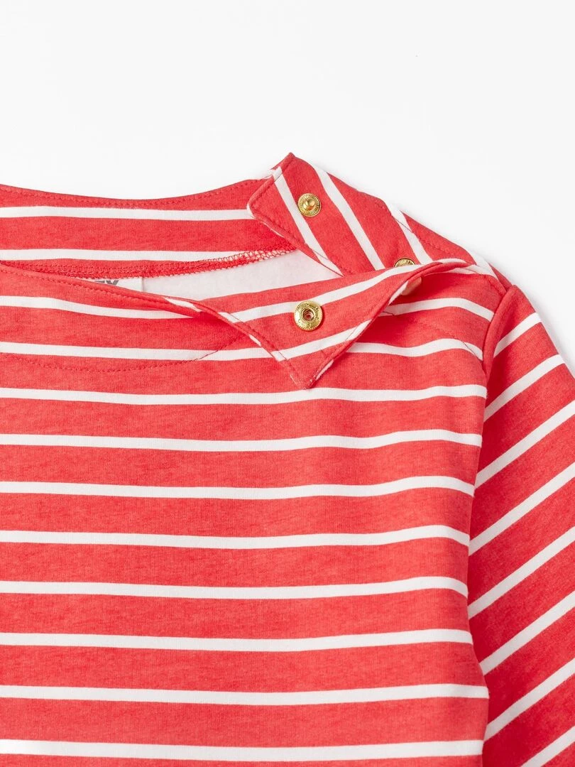 Sweat à rayures pour fille  SPRING BEGINS   Rose