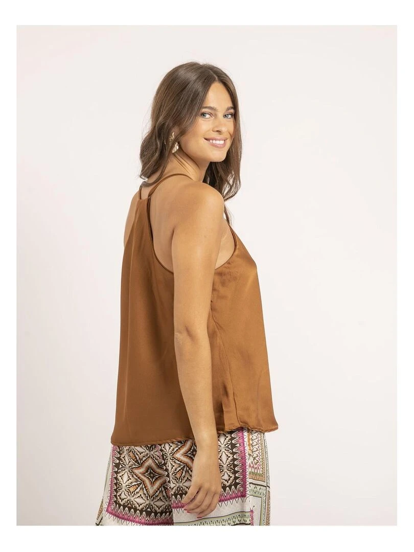 Caraco satin FIDANE   Marron caramel
