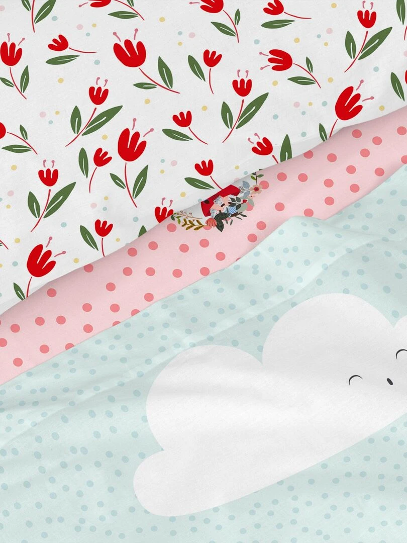 Parure de lit 2 pièces Red riding hood "Happyfriday" Multicolore