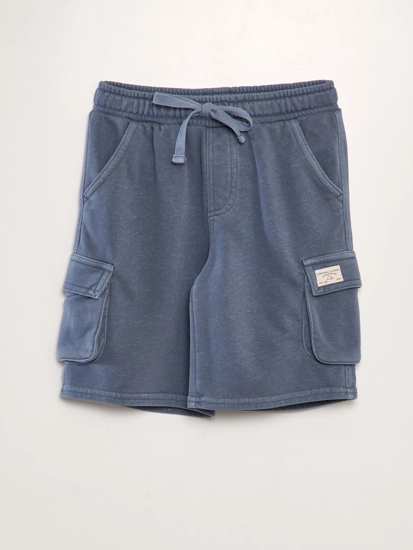 Bermuda avec poches sur les côtés Bleu gris