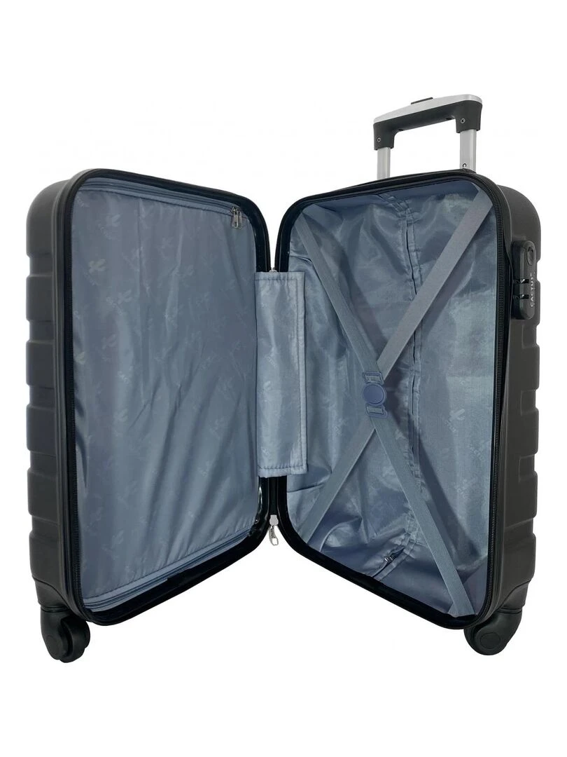 Lot 3 Valises Rigides dont 1 Valise Cabine ABS   Jaune