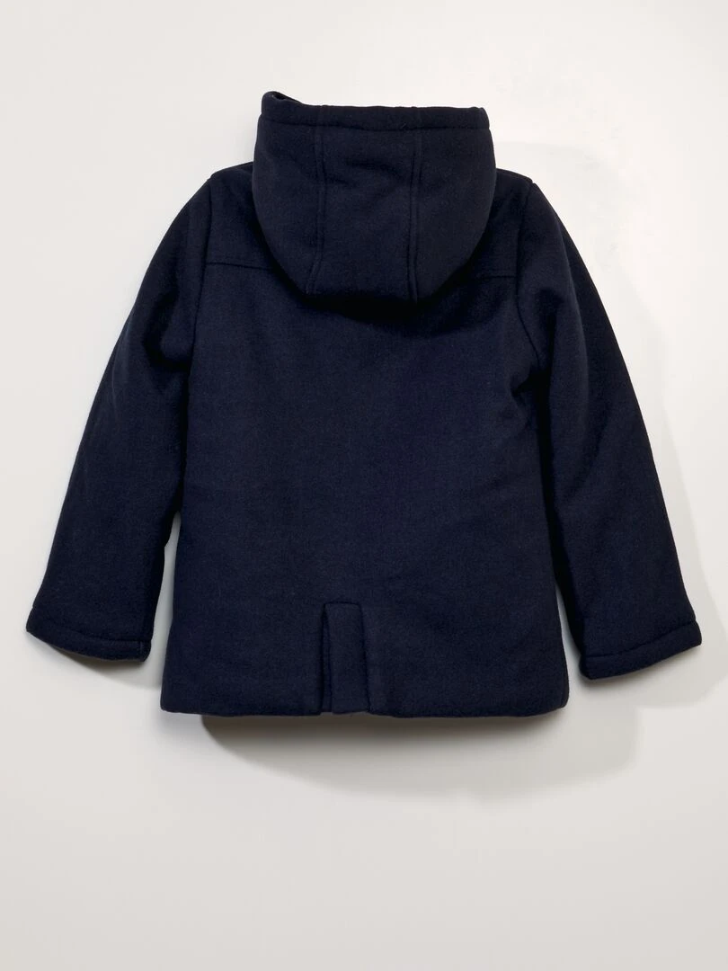Duffle coat effet lainage Bleu
