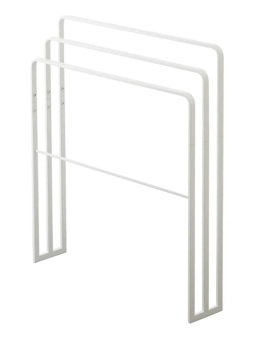 Porte Serviettes À 4 Barres L70 Cm Blanc