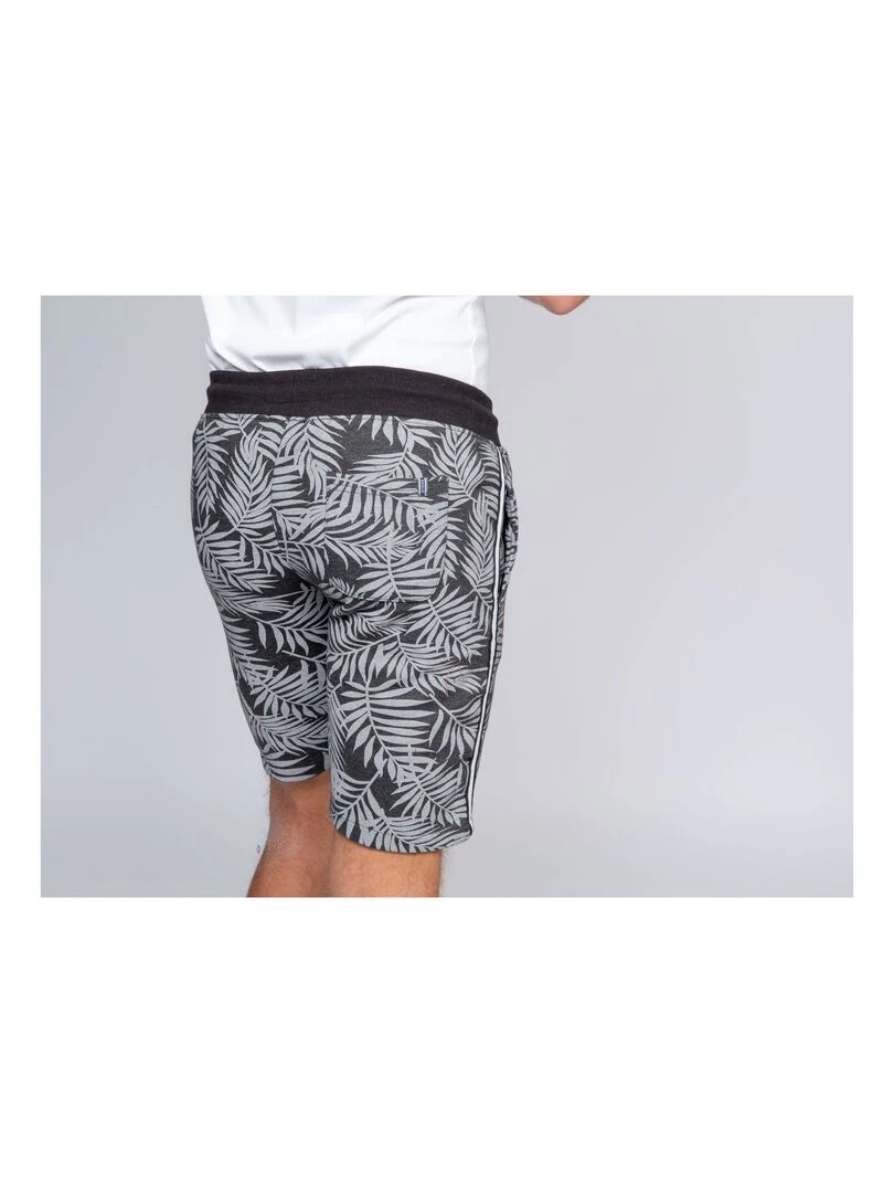 Bermuda molleton motifs BENDORF   Gris foncé