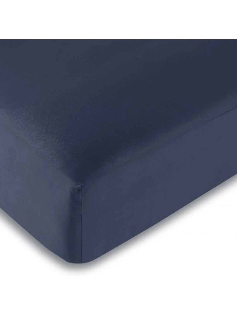 Univers Decor Drap Housse Bleu Marine 180 X 200 Cm / 100% Coton / 57 Fils/cm² "king Size" Bleu marine