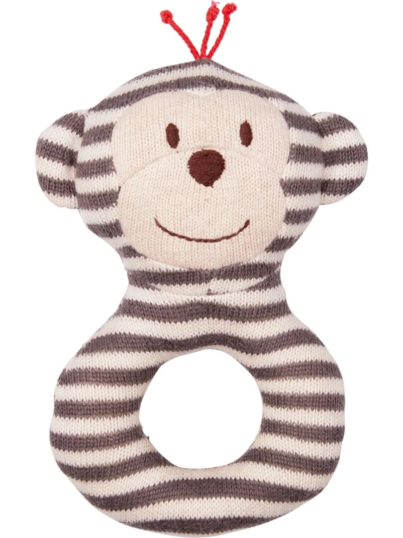 BabyGlück Hochet Anneau Singe Gris N/A