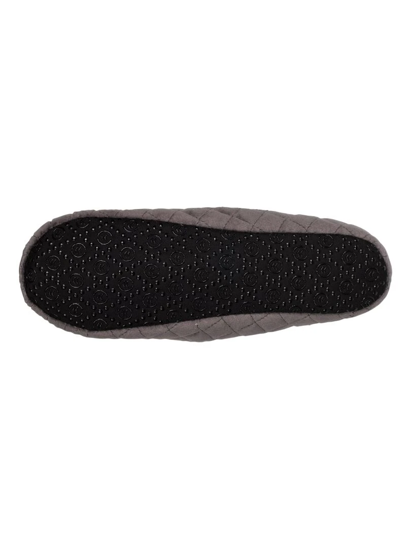 Chaussons mules Femme Gris foncé matelassé   Gris foncé
