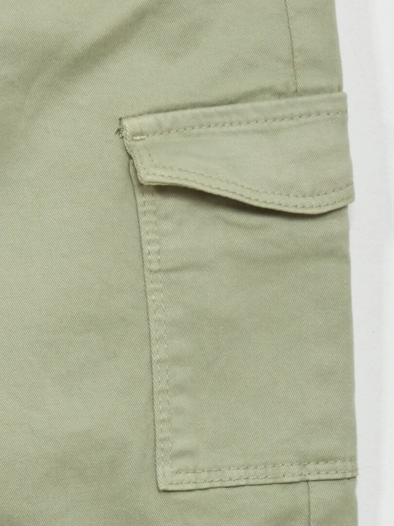 Pantalon paperbag avec poches   Vert