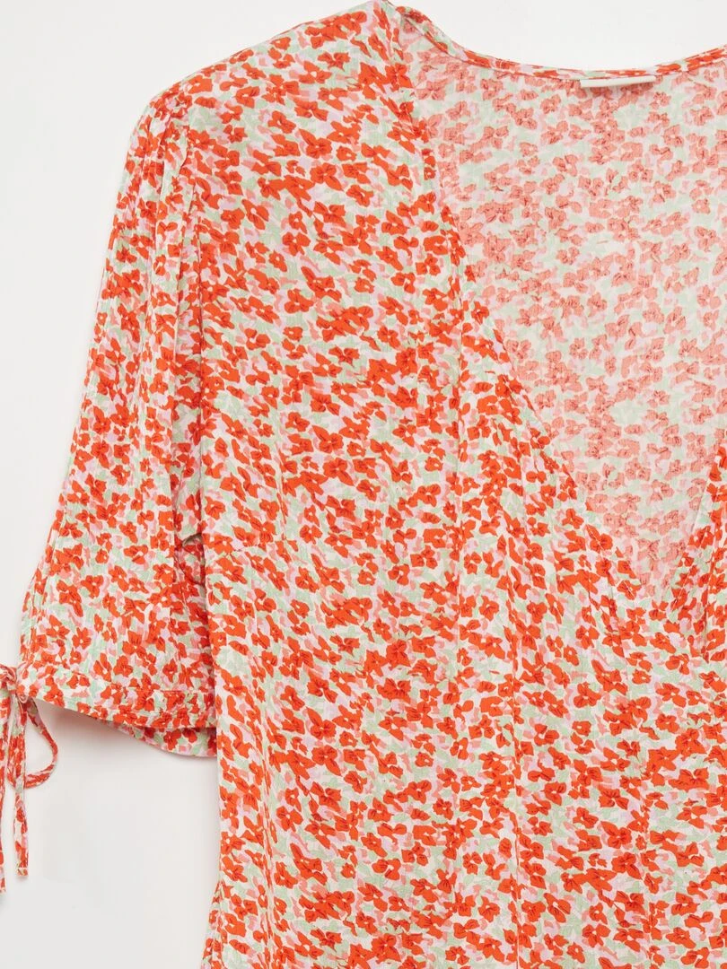 Robe longue portefeuille 'JDY' Rose