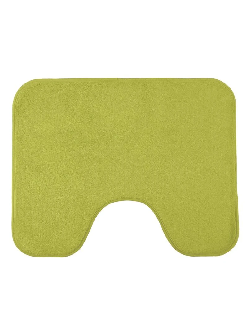 Guy Levasseur Tapis de toilette en polyester uni Vert anis