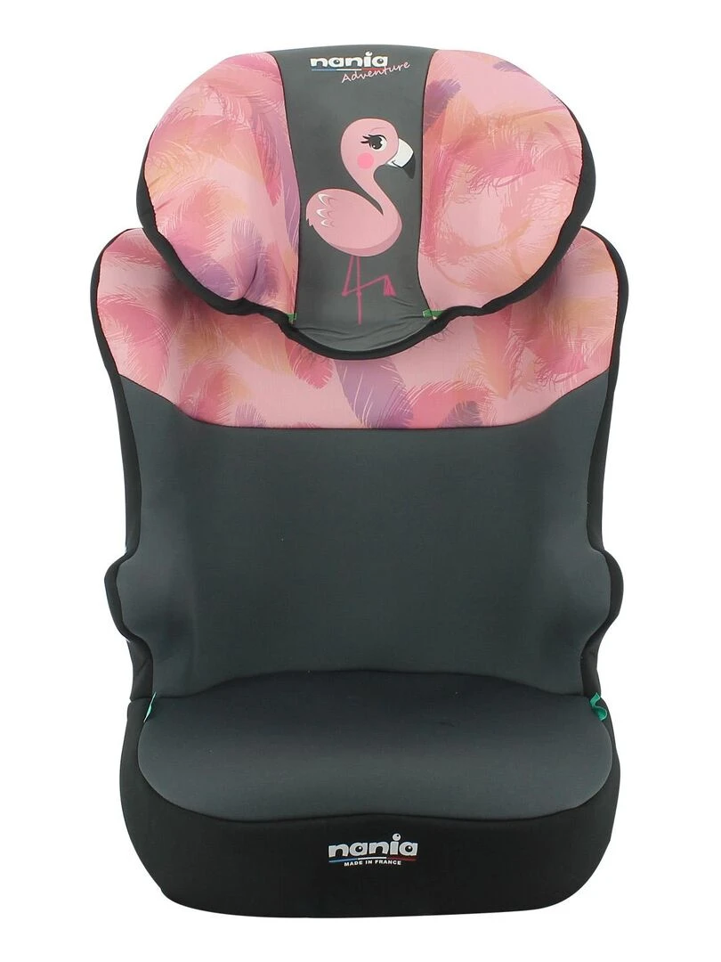 Nania – Siège auto ceinturé START I 106 140 cm R129 i Size – Fabrication Française Flamingo Noir ébène