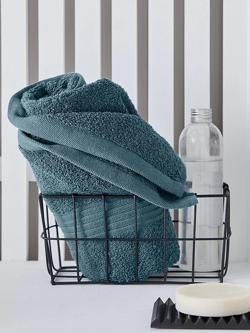 Serviette de bain 50 x 90 cm bleu canard