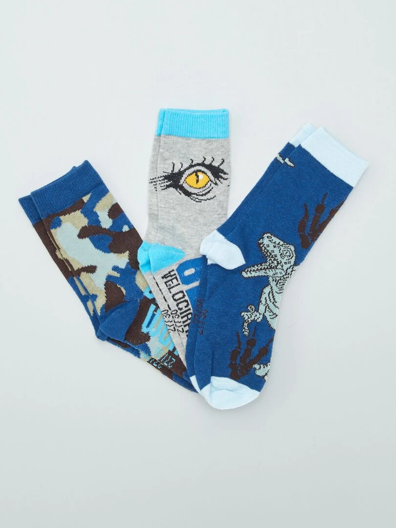 Lot de chaussettes 'Jurassic World' Bleu