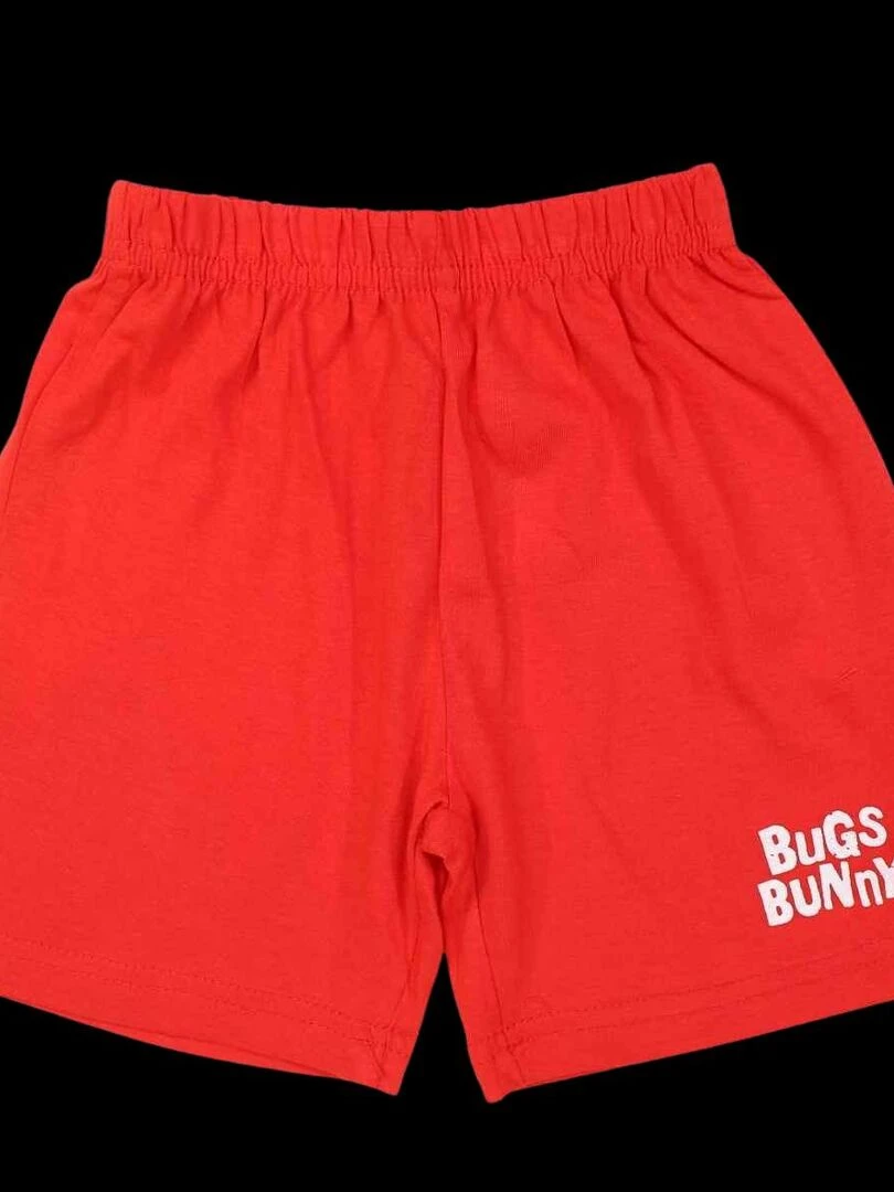 Looney Tunes   Ensemble ​​T shirt short garçon Imprimé Bugs Bunny   Gris