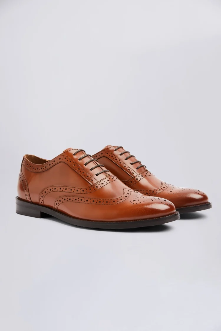 Oxford Tan Brogue Shoes Buy Online at Moss