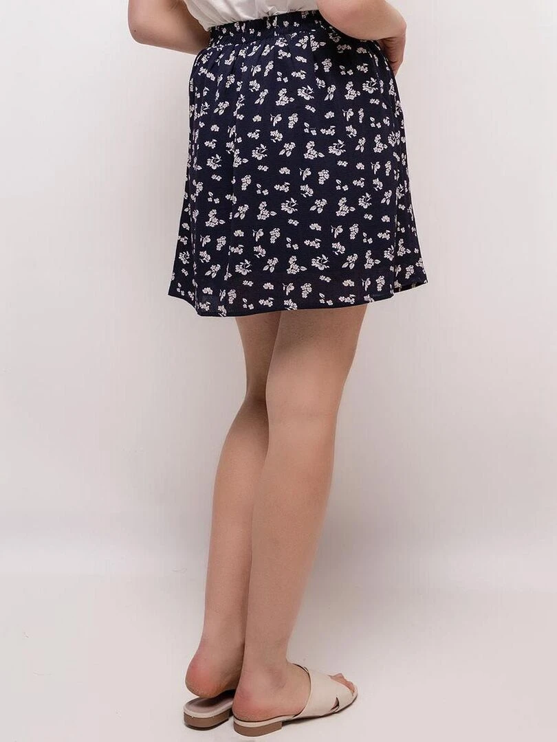 Jupe à fleurs Bleu