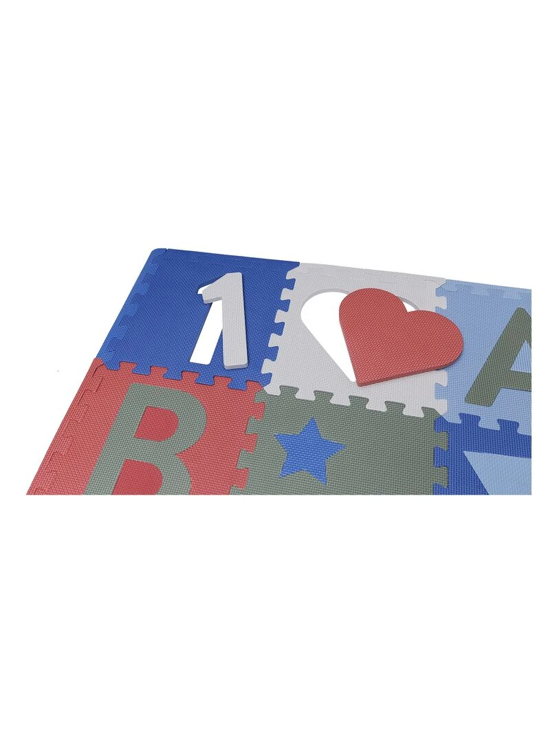 Tapis de jeu Nora   Bleu Rouge Gris