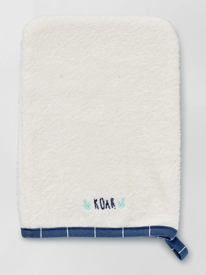 Ensemble cape de bain + gant de toilette   Bleu