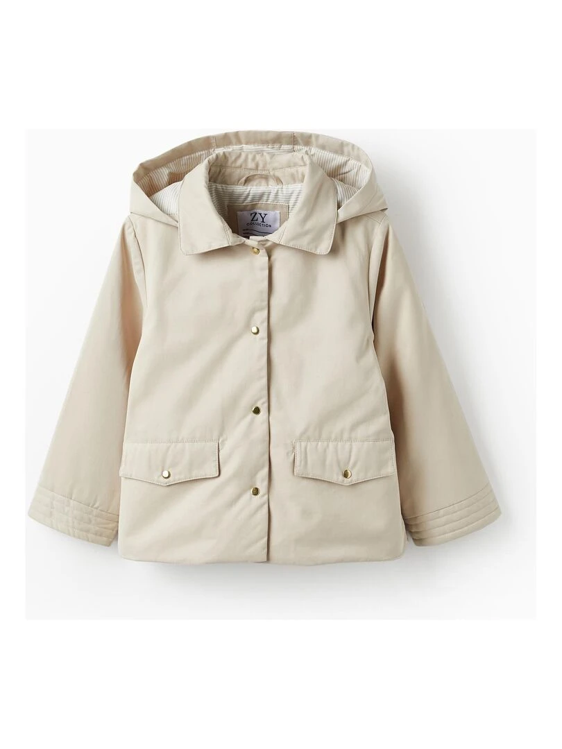 Manteau Matelassé avec Capuche pour Fille ATLANTIC COMPANY Beige clair