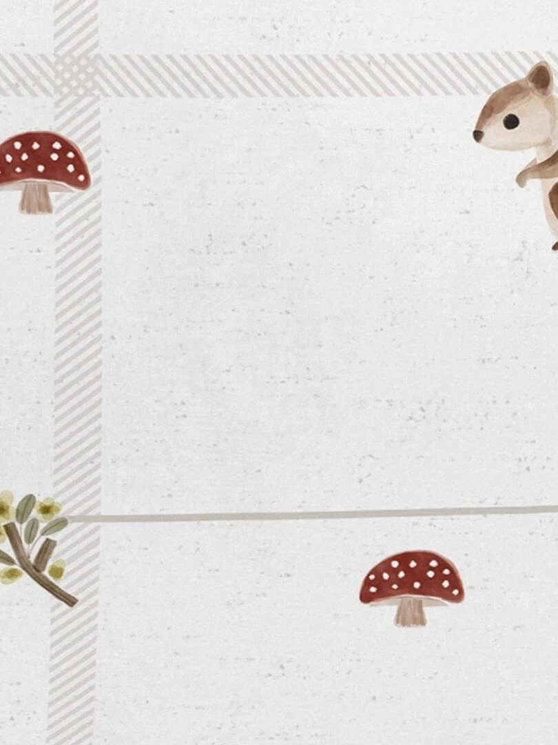 Taie d'oreiller Woods animals "Happyfriday" Multicolore