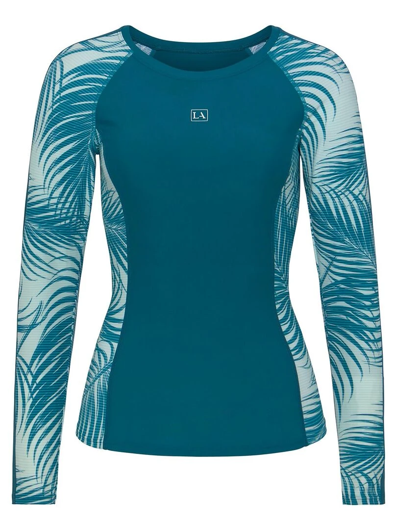 Haut maillot de surf rashguard manches longues Coal   Vert