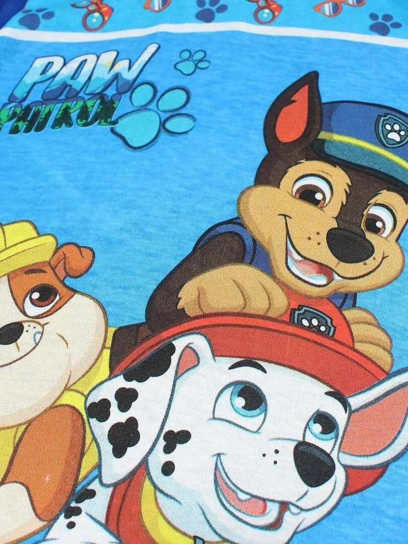 Paw Patrol   Ensemble T shirt short garçon Imprimé La Pat' Patrouille   Bleu marine