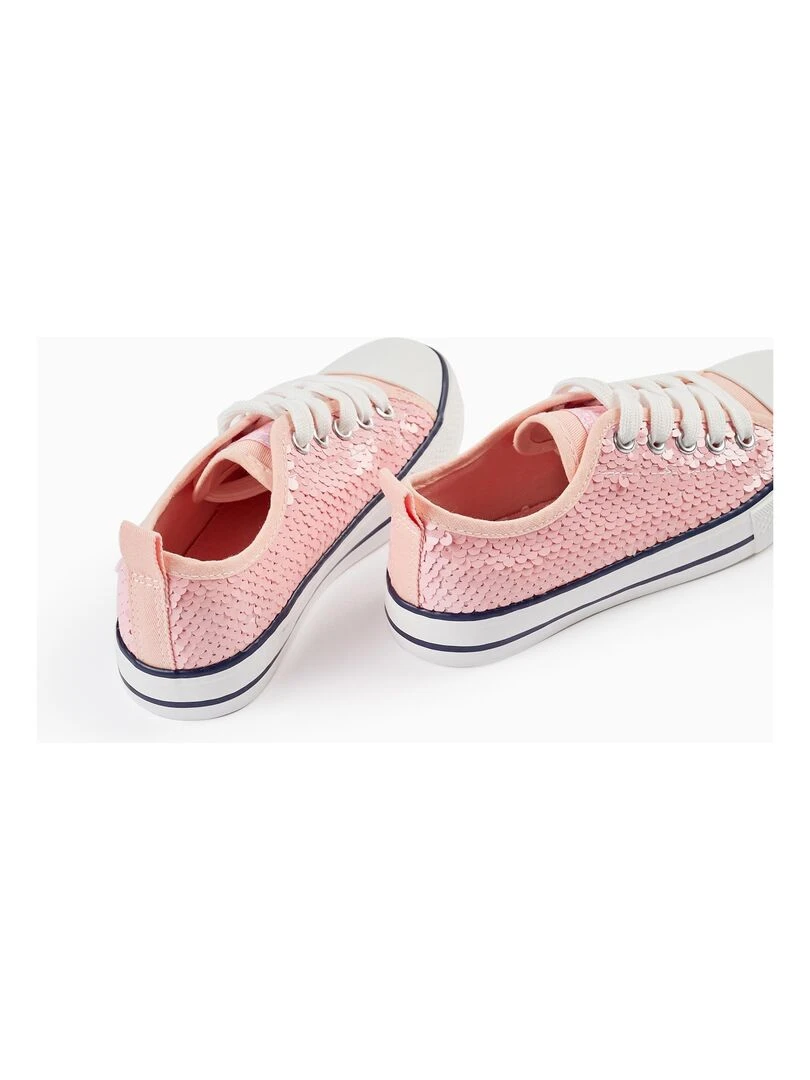Baskets à Paillettes pour Fille '50s Sneaker'  CUBA   Rose
