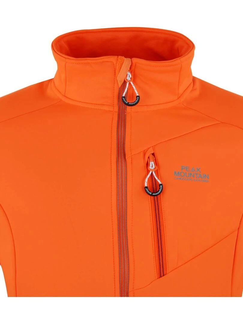 Blouson polarshell homme CLIMO   PEAK MOUNTAIN   Orange