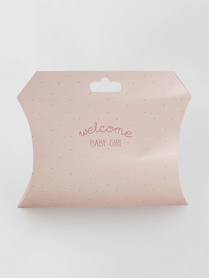 Boite cadeau 'naissance' rose