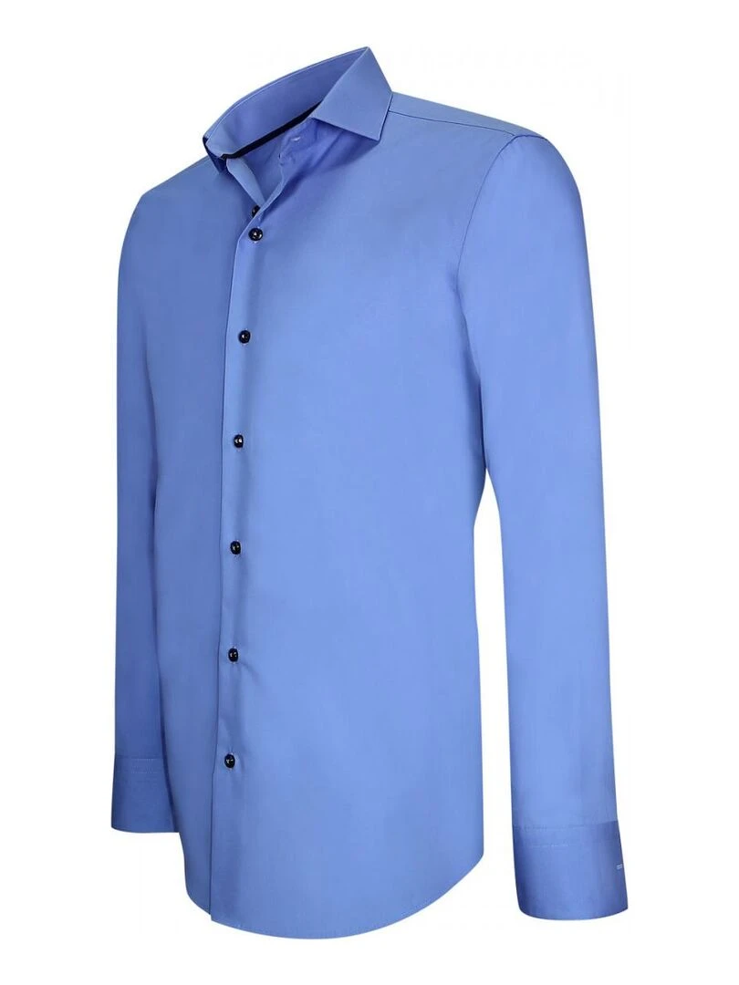 Chemise en popeline GIACOMO   Bleu