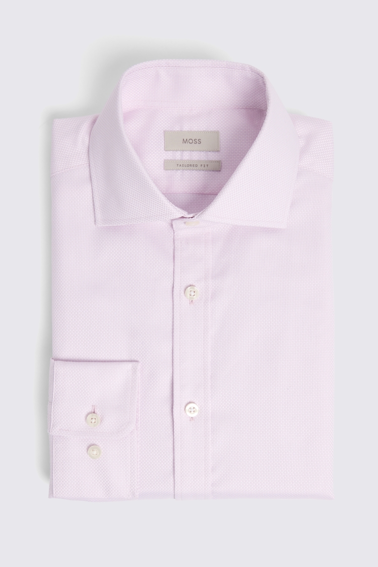 Tailored Fit Pink Dobby Shirt   Buy Online at Moss