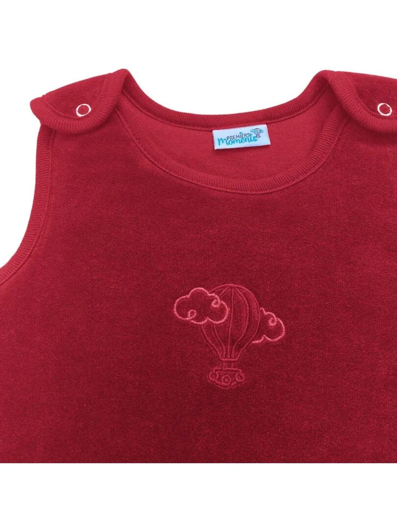 Gigoteuse Velours 0 3 mois 100% Coton Bio couleur Cerise   Bordeaux