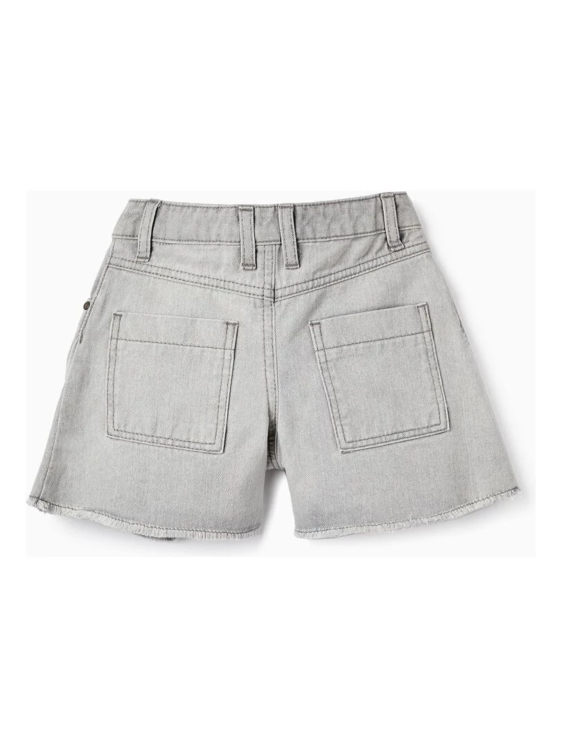 Shorts en jean en coton pour fille SICILIAN DAYS Vert