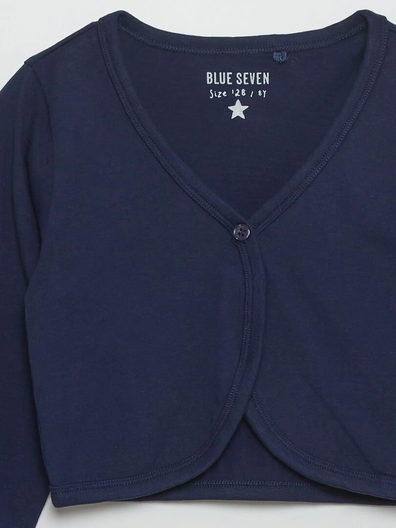 Boléro boutonné   Bleu marine