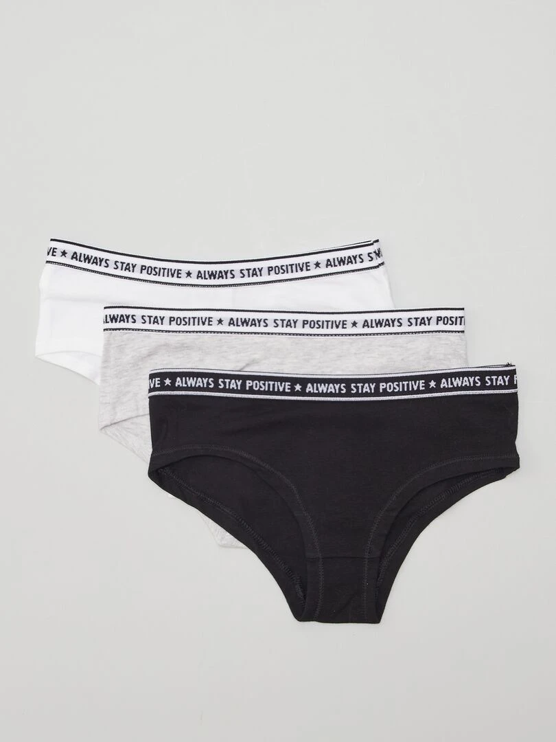 Lot de 3 shorties stretchs BLACK_WH