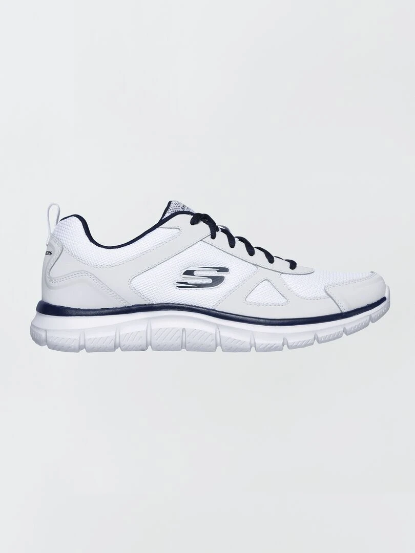Baskets 'mesh track' 'Skechers' blanc