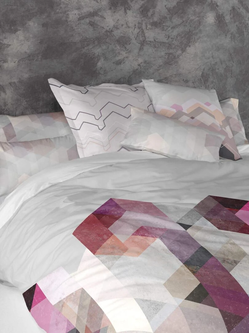 Housse de coussin Pond "Happyfriday" Blanc