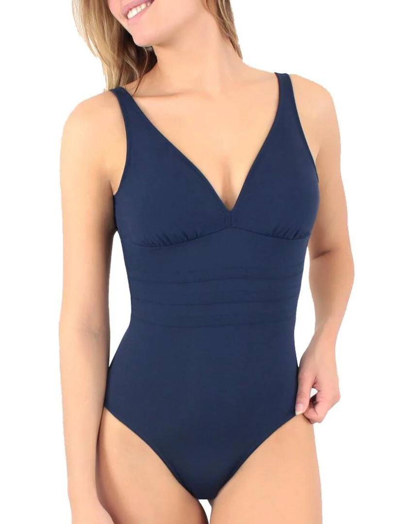 Maillot de bain une pièce sans armatures Addict Bonnets B à D Bleu