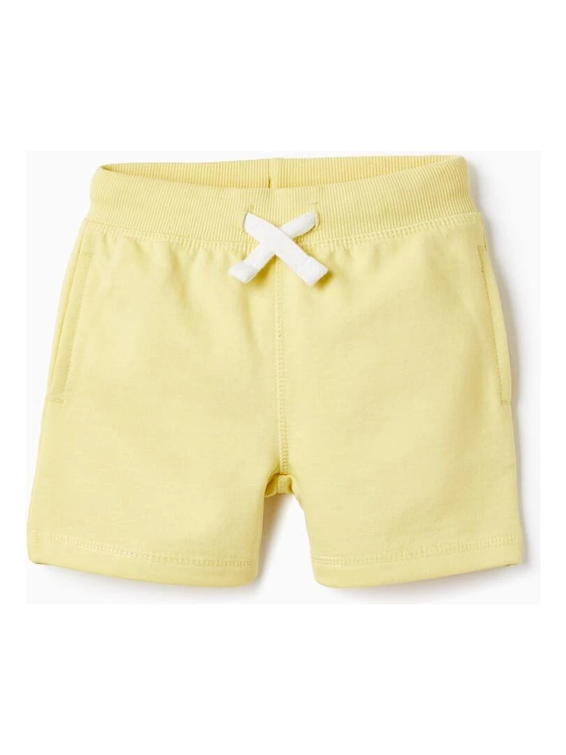 Short en Coton pour Bébé Garçon Jaune