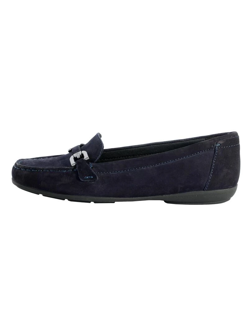 Mocassin Cuir Geox Annytah Bleu