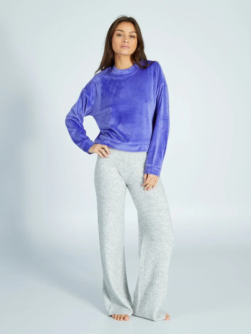 Sweat de nuit en polaire Violet