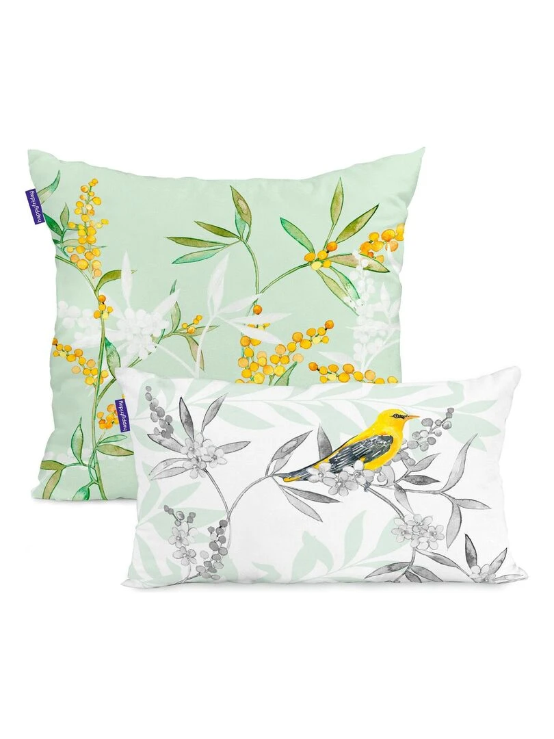 Coussin Hola "Happyfriday"   Blanc